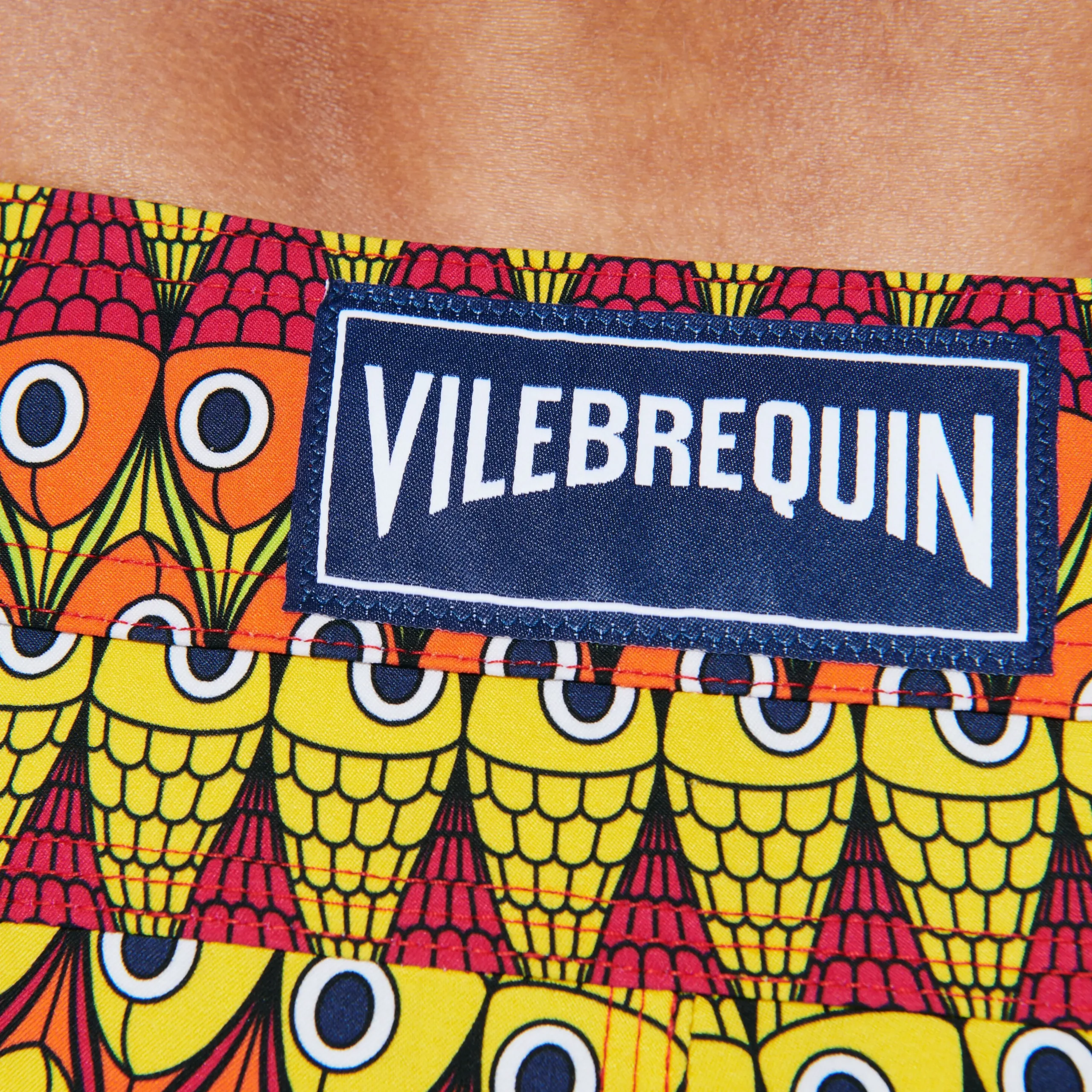 Vilebrequin Men Flat Belt Stretch Swim Trunks Fish On Line*Men The Flat Belt