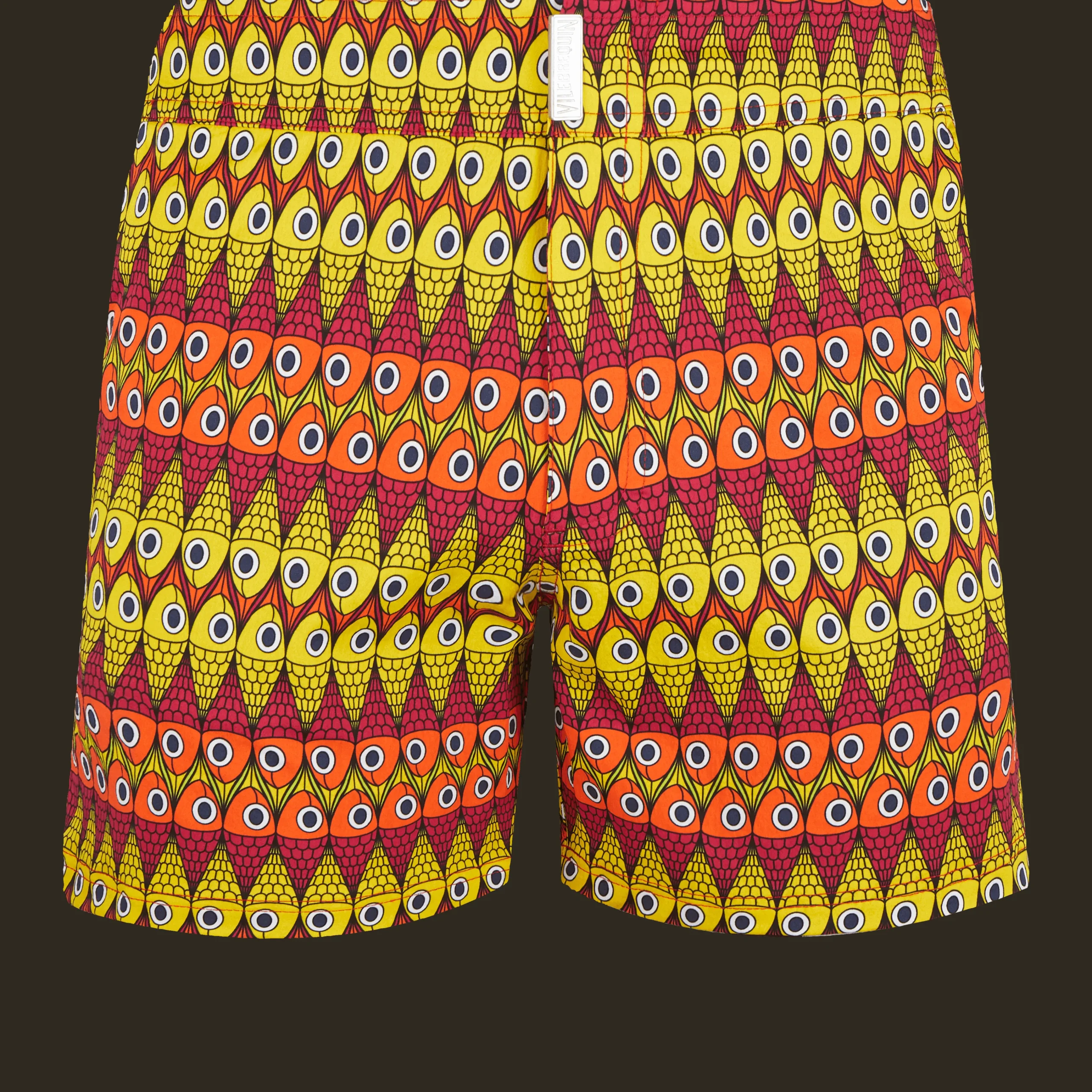 Vilebrequin Men Flat Belt Stretch Swim Trunks Fish On Line*Men The Flat Belt