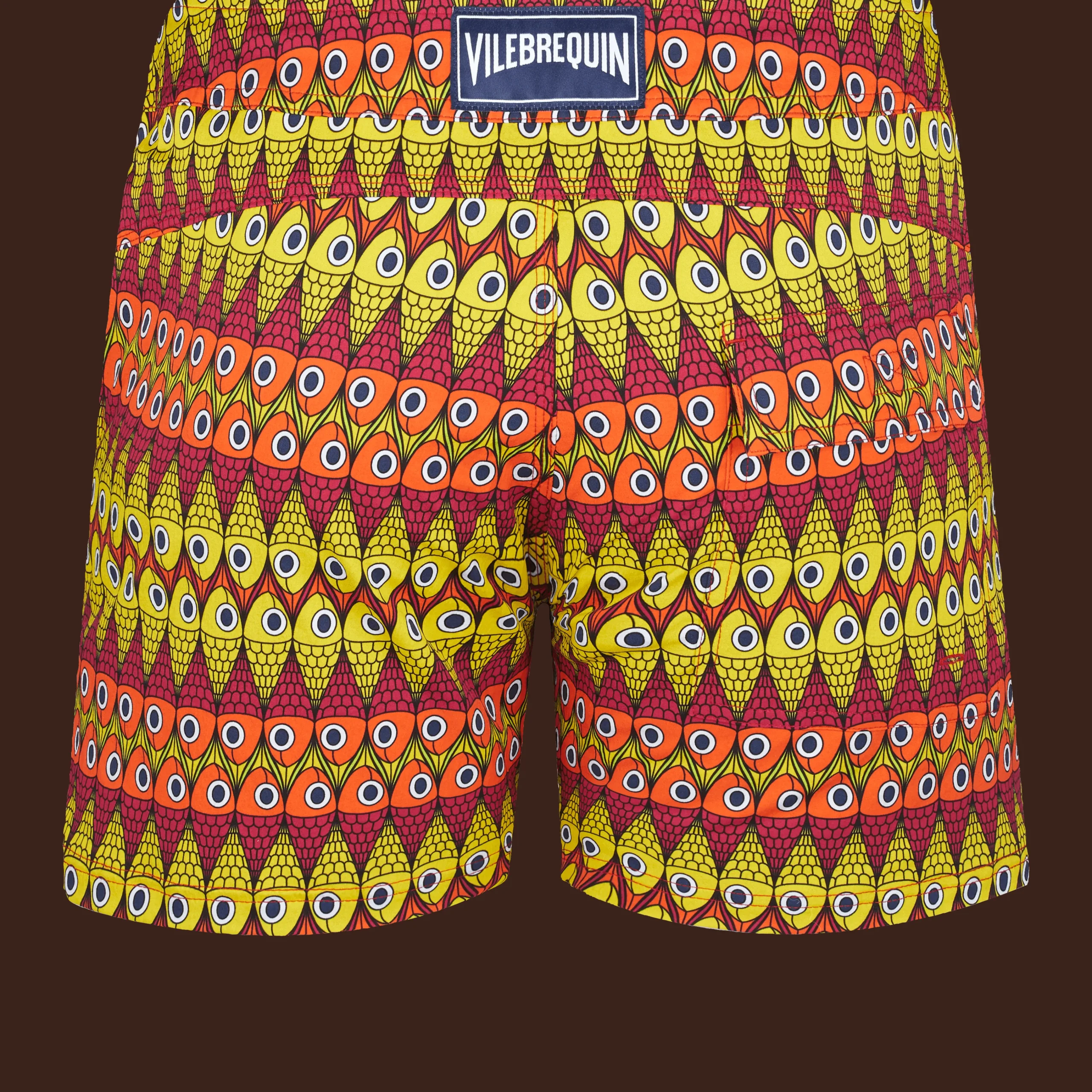 Vilebrequin Men Flat Belt Stretch Swim Trunks Fish On Line*Men The Flat Belt