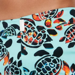 Vilebrequin Men Flat Belt Stretch Swim Trunks Screen Turtles*Men The Flat Belt