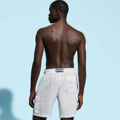 Vilebrequin Men Linen Bermuda Shorts Cargo Pockets*Men Bermuda Shorts
