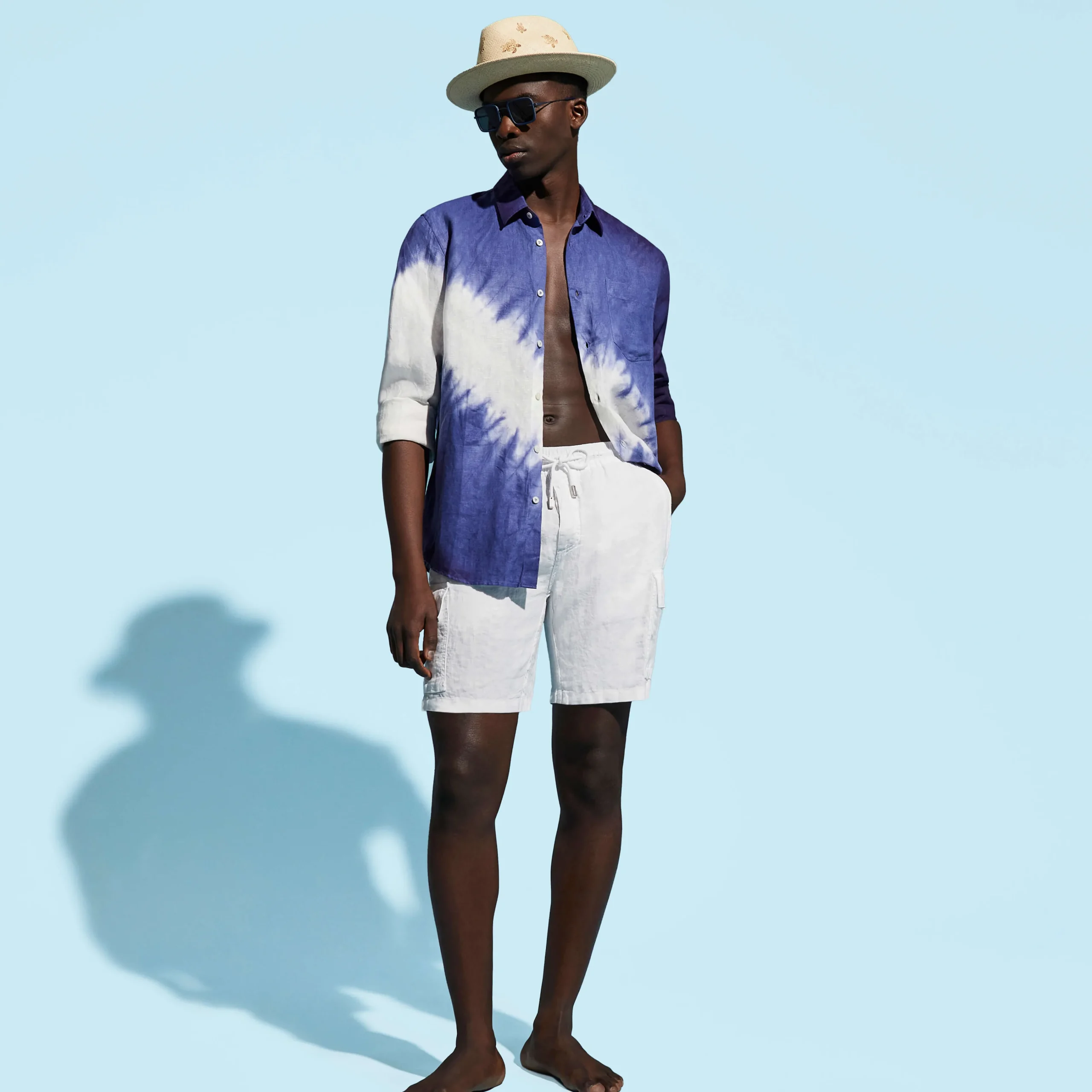 Vilebrequin Men Linen Bermuda Shorts Cargo Pockets*Men Bermuda Shorts