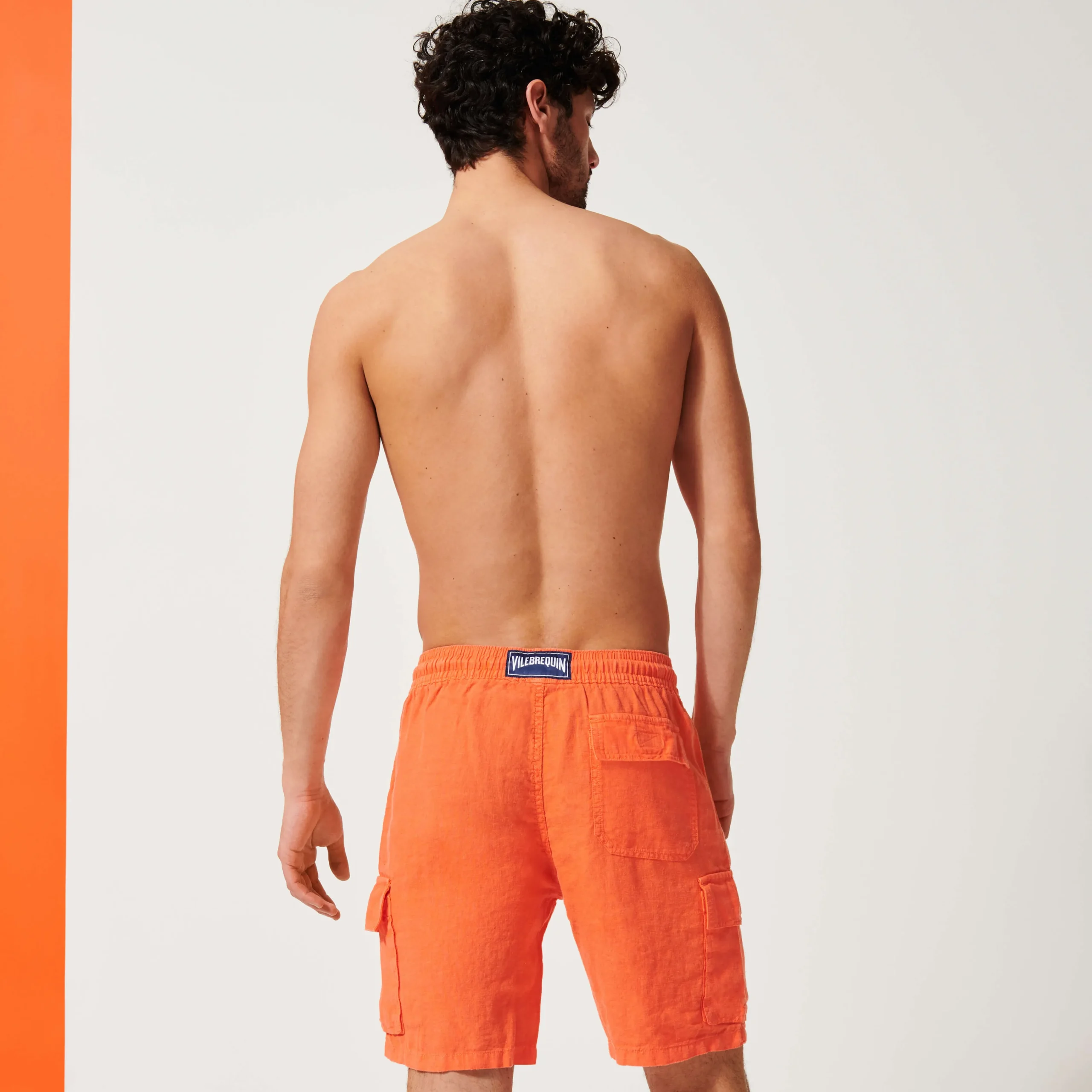 Vilebrequin Men Linen Bermuda Shorts Cargo Pockets*Men Pants