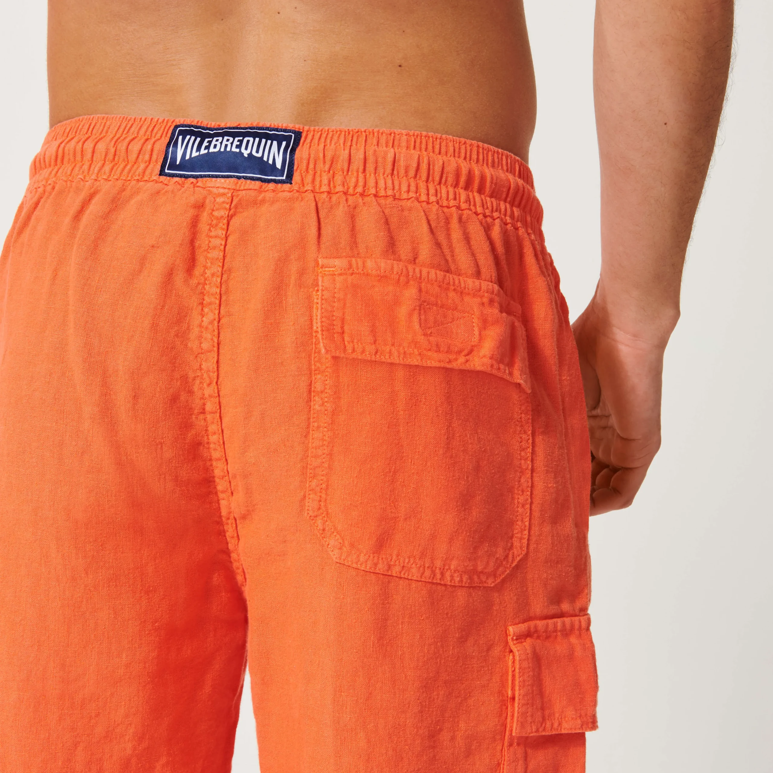 Vilebrequin Men Linen Bermuda Shorts Cargo Pockets*Men Pants