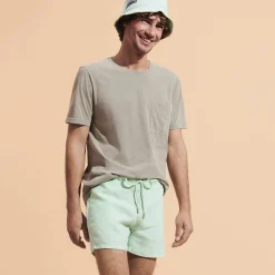 Vilebrequin Men Linen Bermuda Shorts Mineral Dye*Men Bermuda Shorts