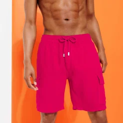 Vilebrequin Men Linen Bermuda Shorts Cargo Pockets*Men Pants