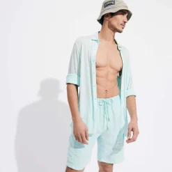 Vilebrequin Men Linen Bermuda Shorts Cargo Pockets*Men Bermuda Shorts