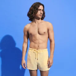 Vilebrequin Men Linen Bermuda Shorts Mineral Dye*Men Bermuda Shorts