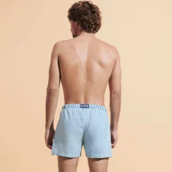 Vilebrequin Men Linen Bermuda Shorts Mineral Dye*Men Bermuda Shorts