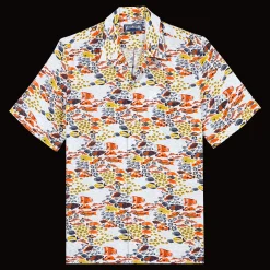Vilebrequin Men Linen Bowling Shirt Fish Family*Men Shirts