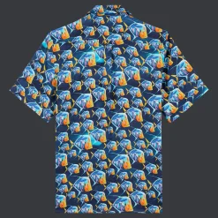 Vilebrequin Men Linen Bowling Shirt Piranhas*Men Shirts