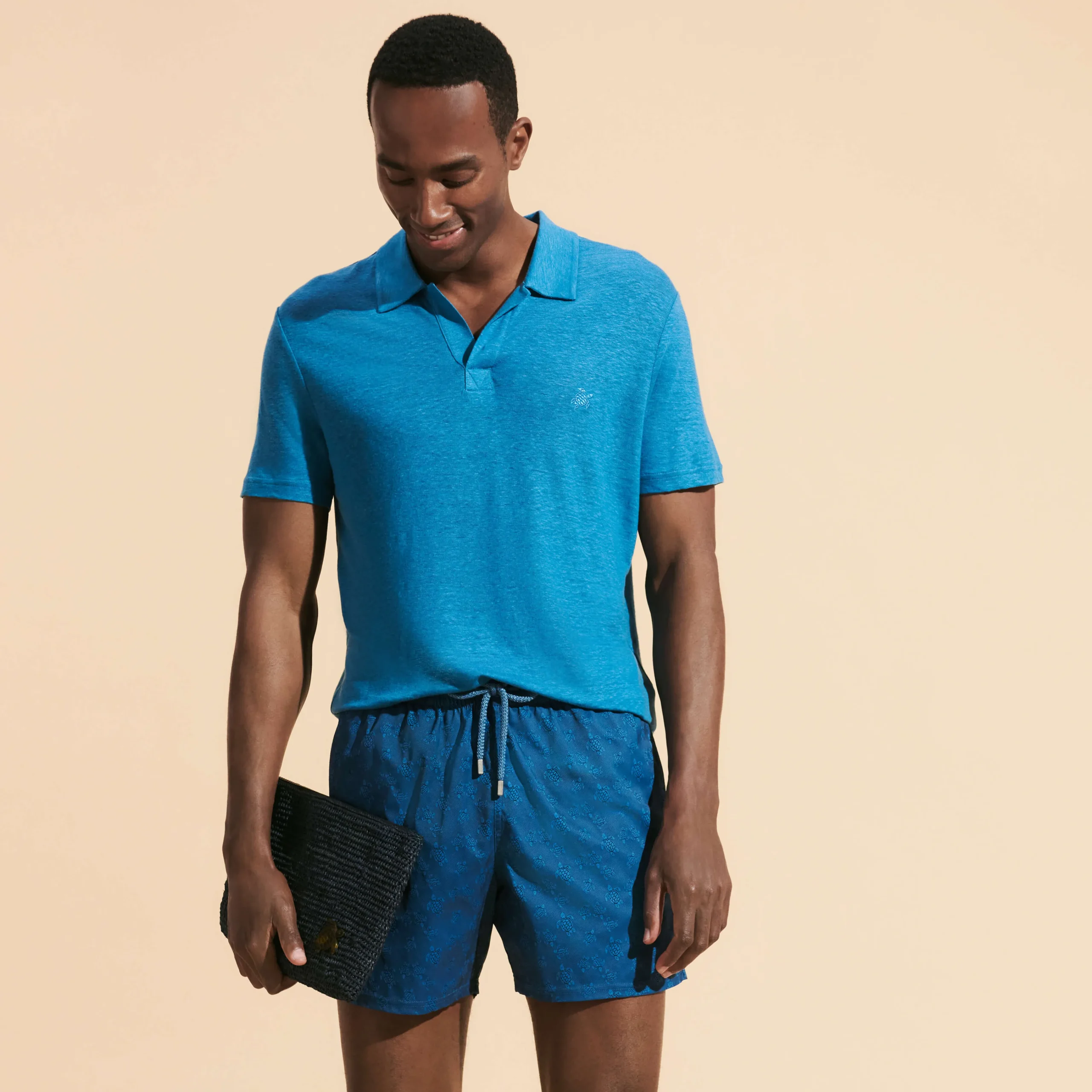 Vilebrequin Men Linen Jersey Polo Shirt Solid*Men Polos