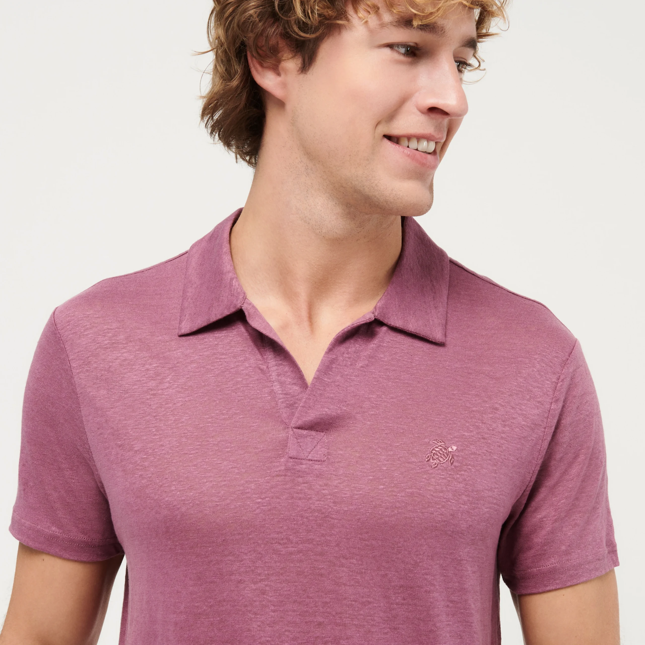 Vilebrequin Men Linen Jersey Polo Shirt Solid*Men Polos