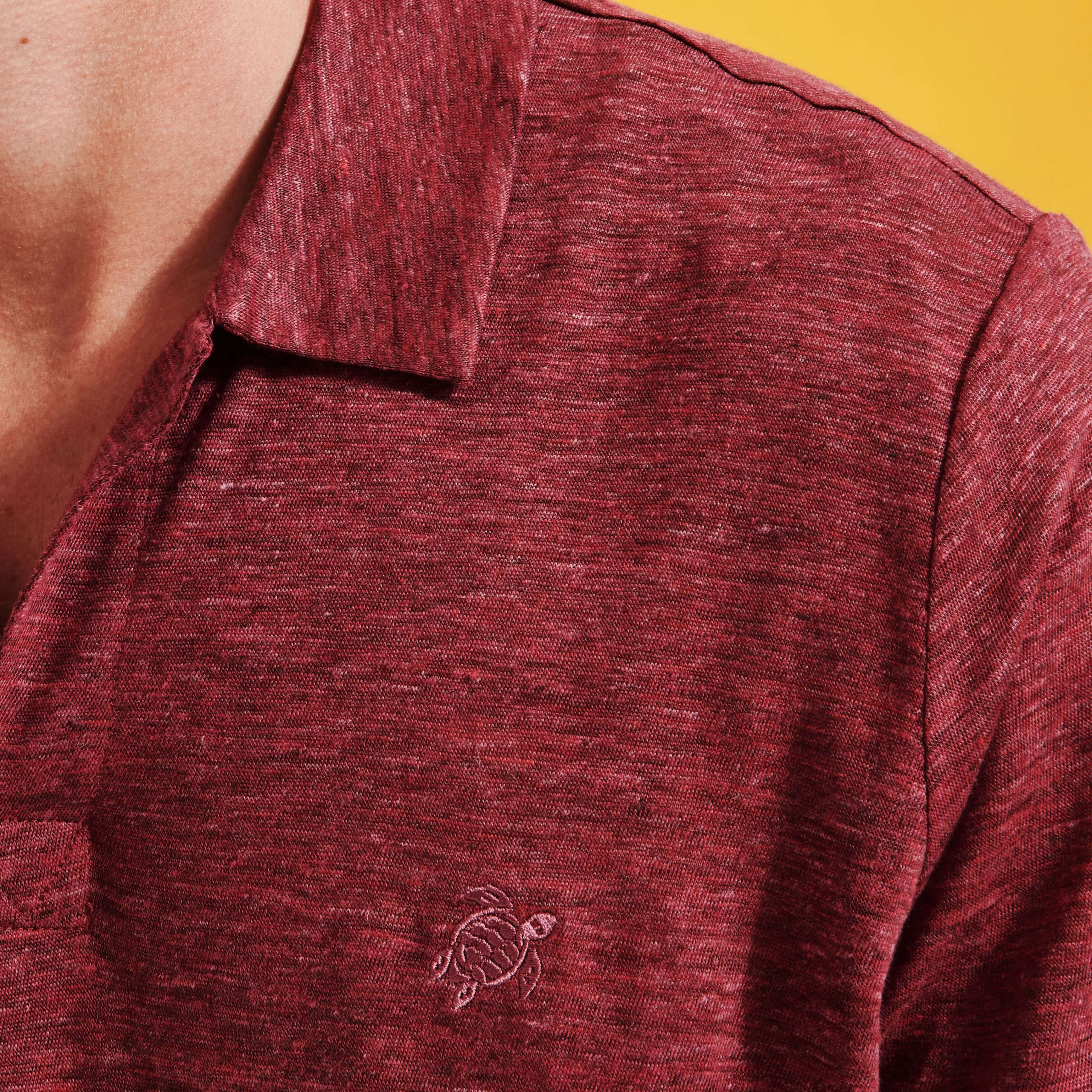 Vilebrequin Men Linen Jersey Polo Shirt Solid*Men Polos