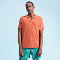 Vilebrequin Men Linen Jersey Polo Shirt Solid*Men Polos