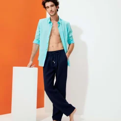 Vilebrequin Men Linen Pants Solid*Men Pants