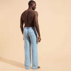 Vilebrequin Men Linen Pants Solid Mineral Dye*Men Pants