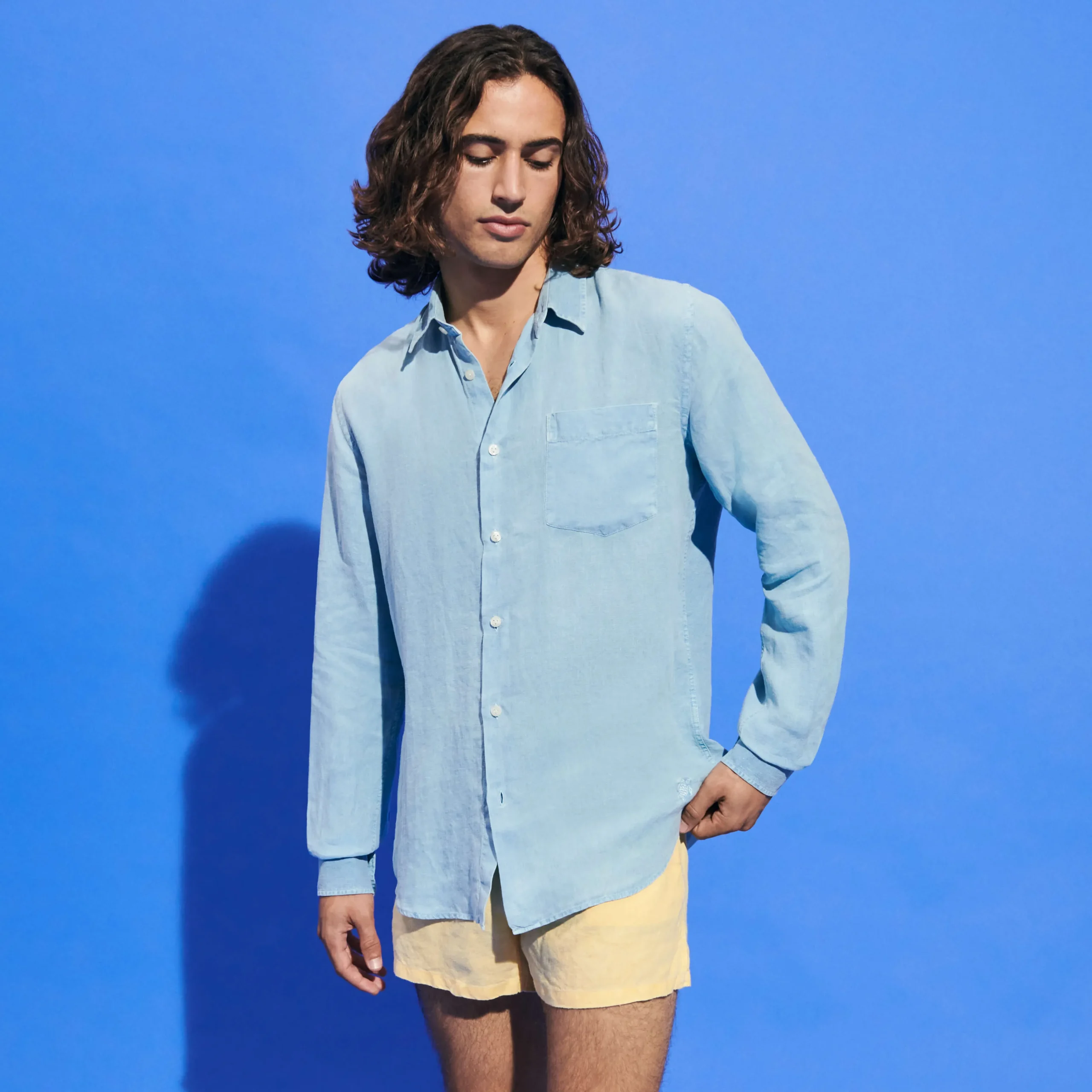 Vilebrequin Men Linen Shirt Solid*Men Shirts