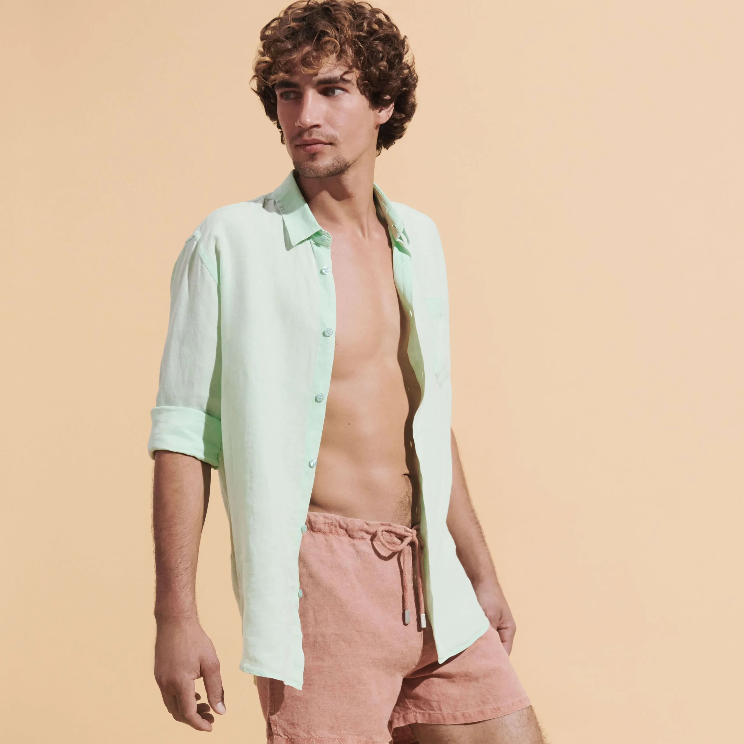 Vilebrequin Men Linen Shirt Solid*Men Shirts