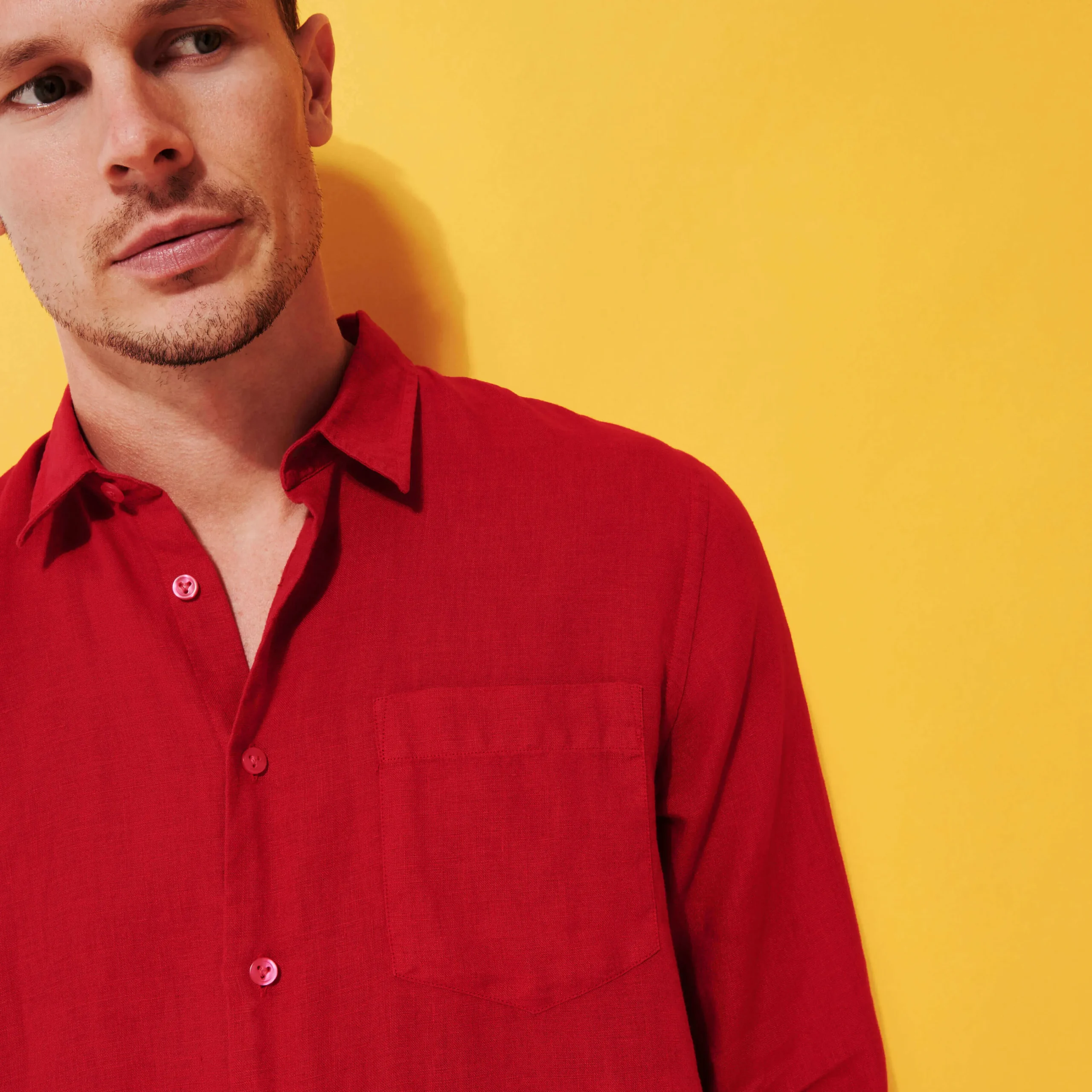 Vilebrequin Men Linen Shirt Solid*Men Shirts