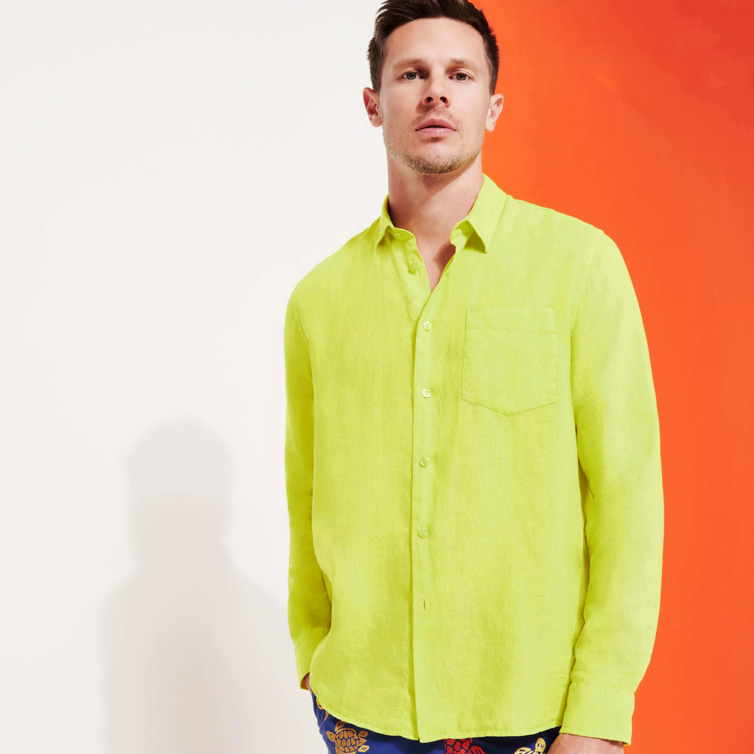 Vilebrequin Men Linen Shirt Solid*Men Shirts