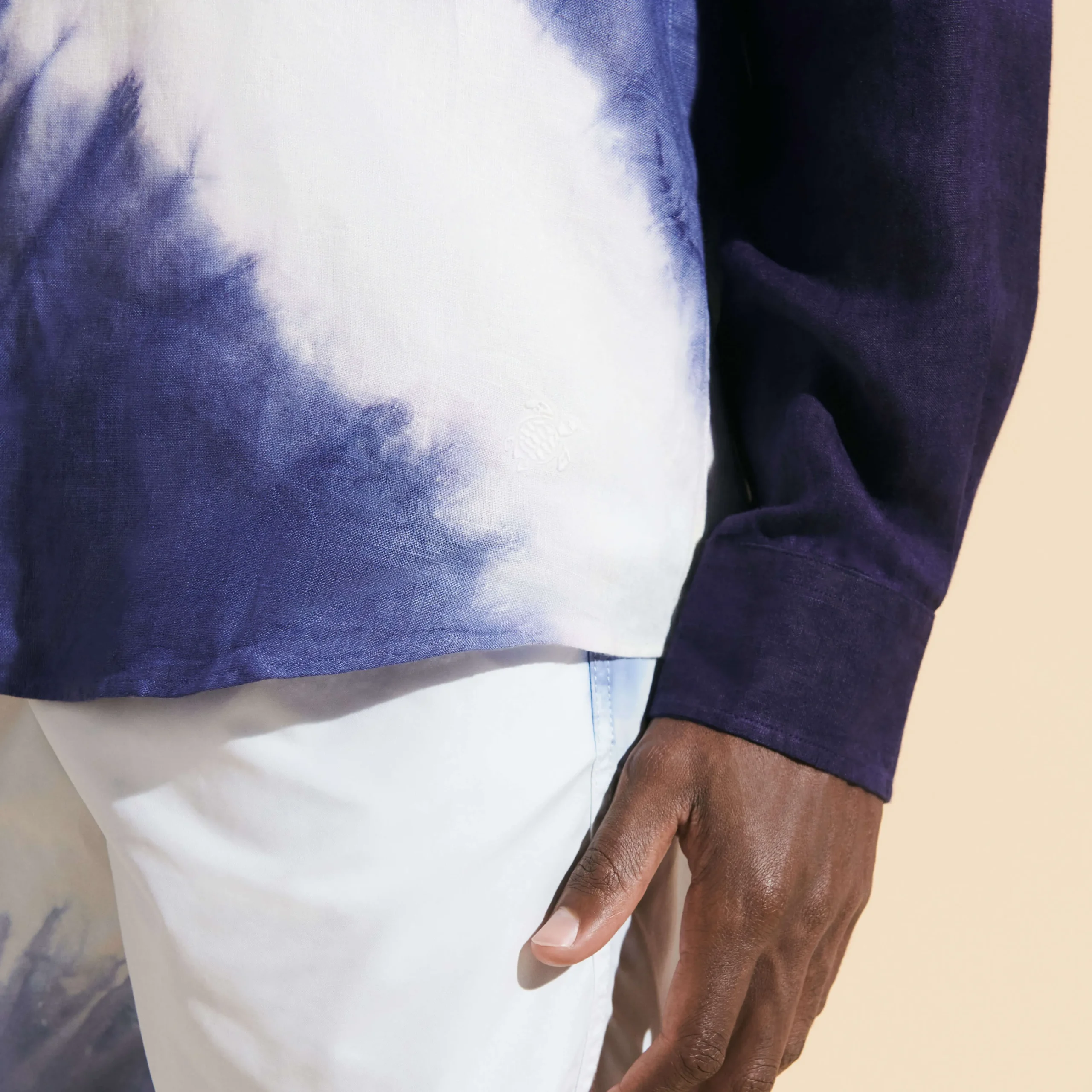 Vilebrequin Men Linen Shirt Tie & Dye*Men Shirts