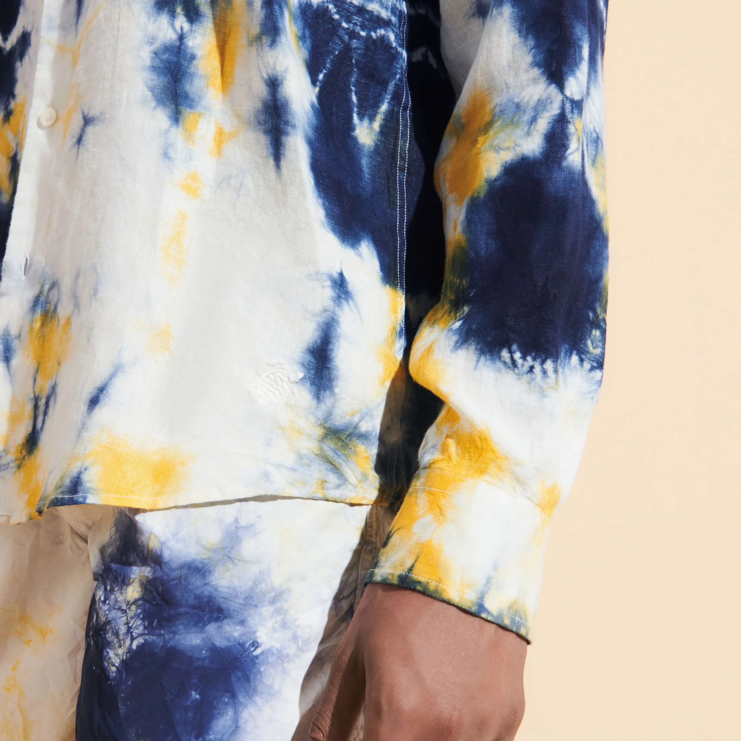 Vilebrequin Men Linen Shirt Tie & Dye*Men Shirts