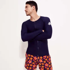 Vilebrequin Men Long Sleeves Zipper Rashguard Solid*Men Rashguards