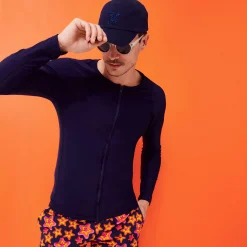 Vilebrequin Men Long Sleeves Zipper Rashguard Solid*Men Rashguards