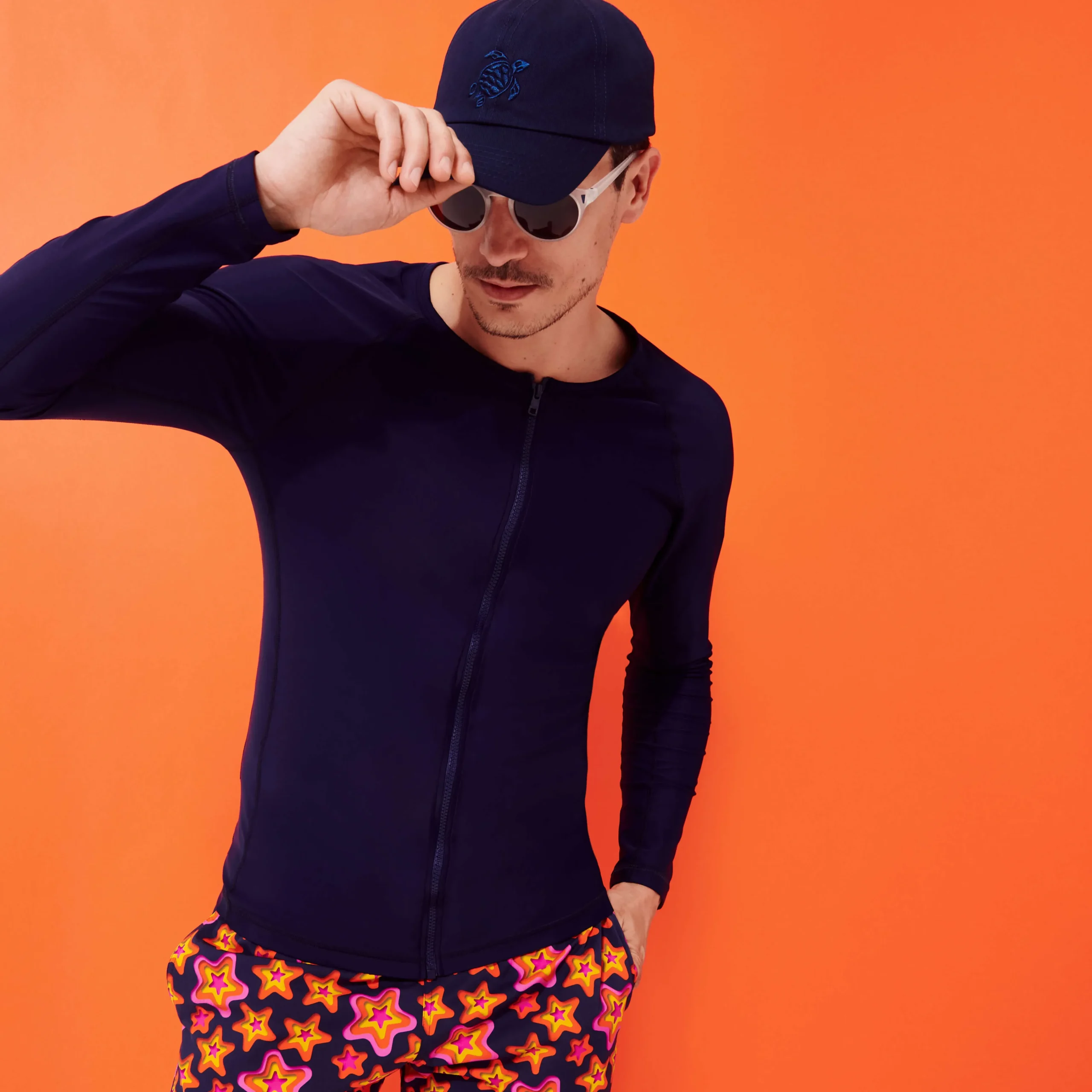 Vilebrequin Men Long Sleeves Zipper Rashguard Solid*Men Rashguards