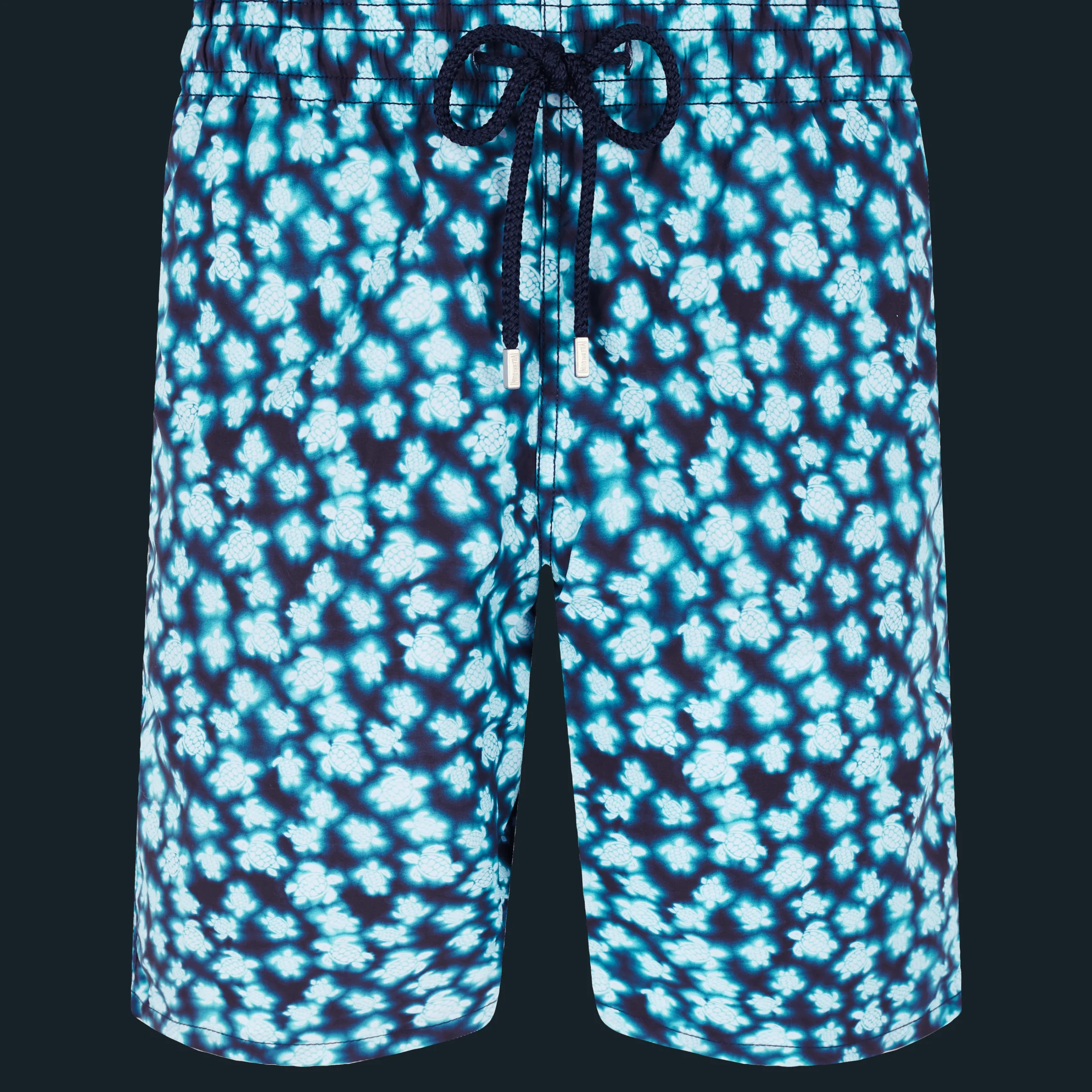 Vilebrequin Men Long Swim Trunks Blurred Turtles*Men The Long