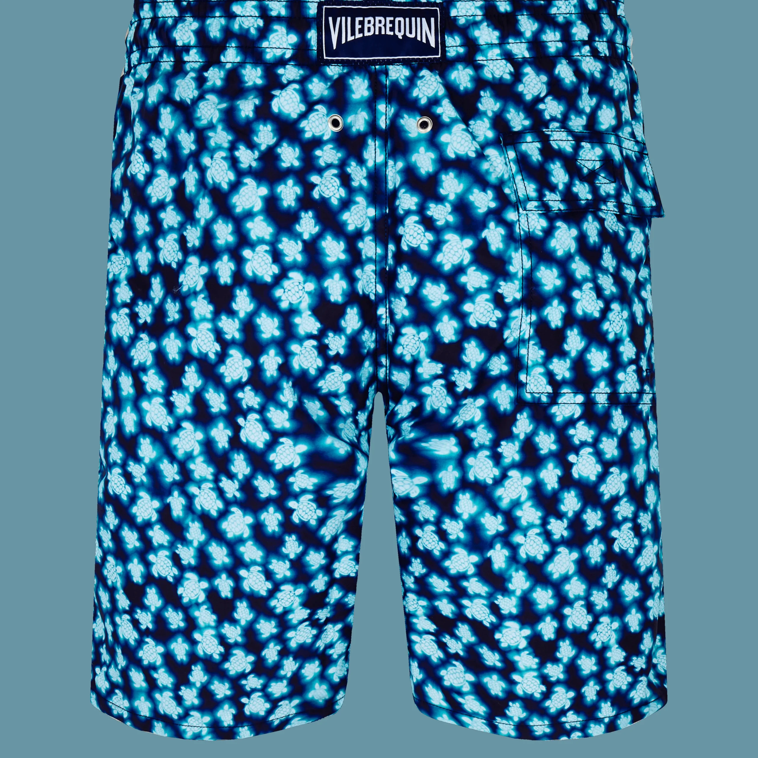 Vilebrequin Men Long Swim Trunks Blurred Turtles*Men The Long