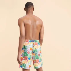 Vilebrequin Men Long Swim Trunks Fond Marins Multicolores*Men The Long