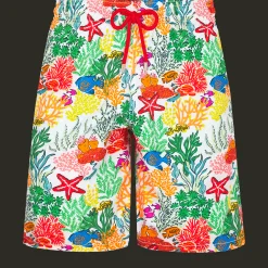Vilebrequin Men Long Swim Trunks Fond Marins Multicolores*Men The Long