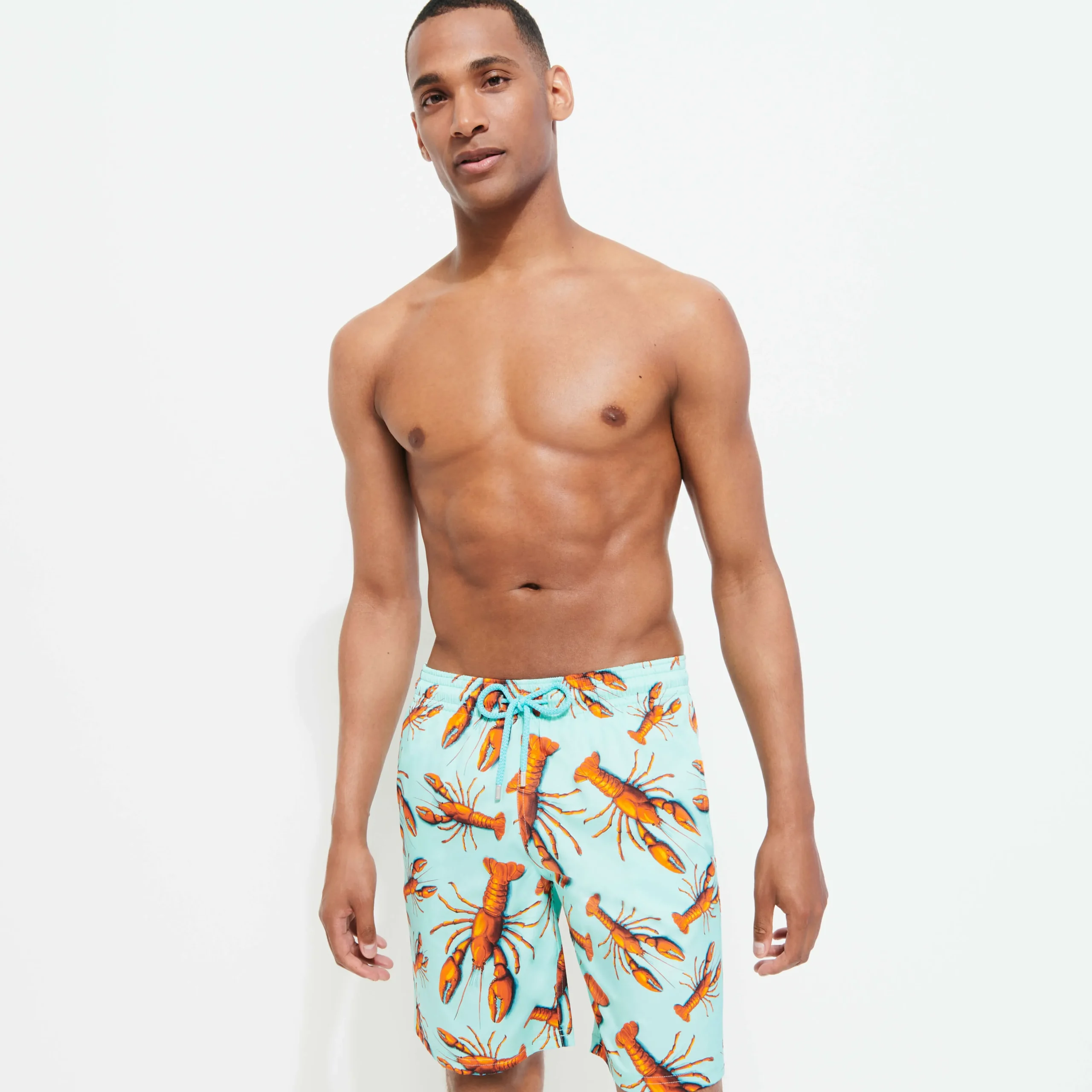 Vilebrequin Men Long Swim Trunks Lobster*Men The Long