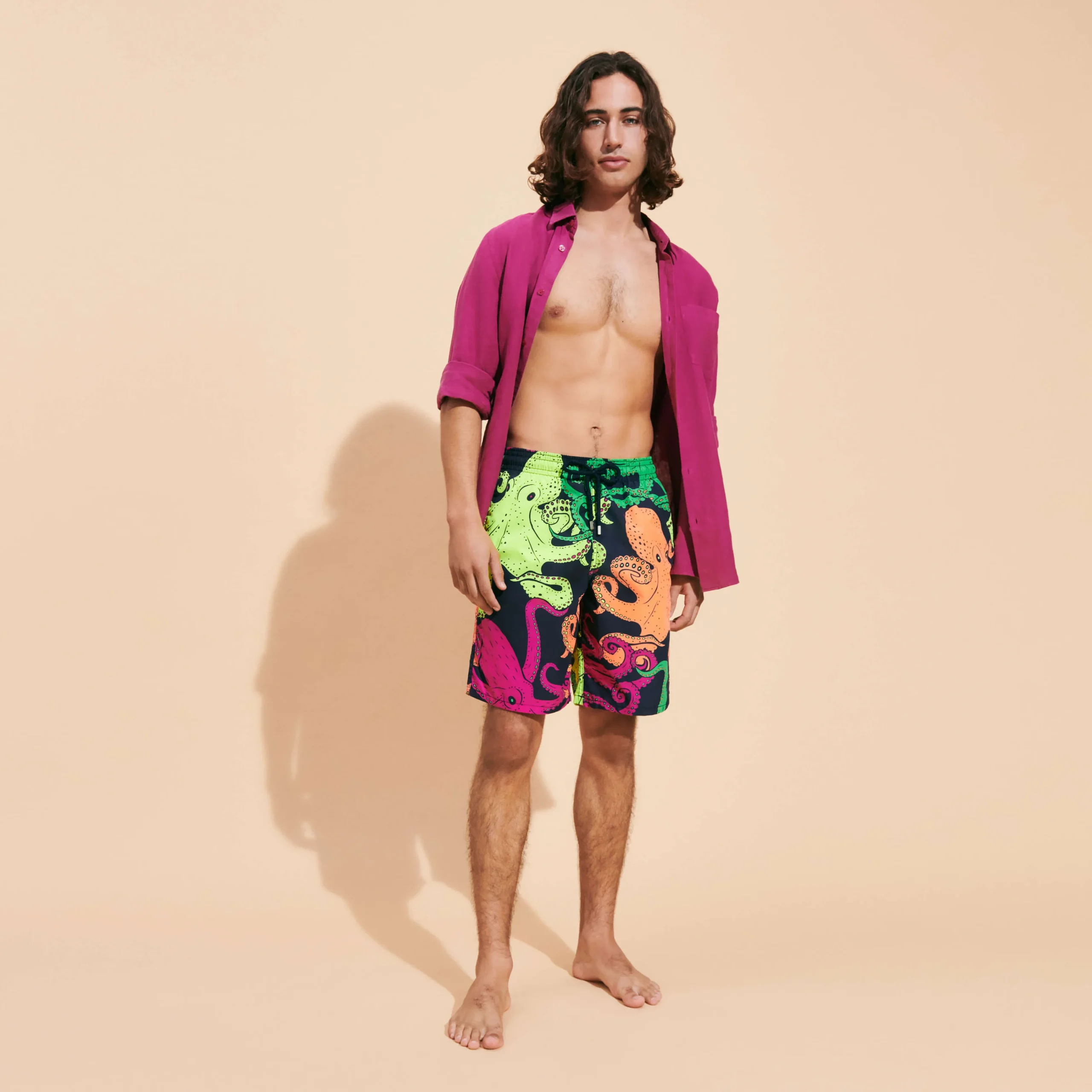 Vilebrequin Men Long Swim Trunks Macro Octopussy*Men The Long