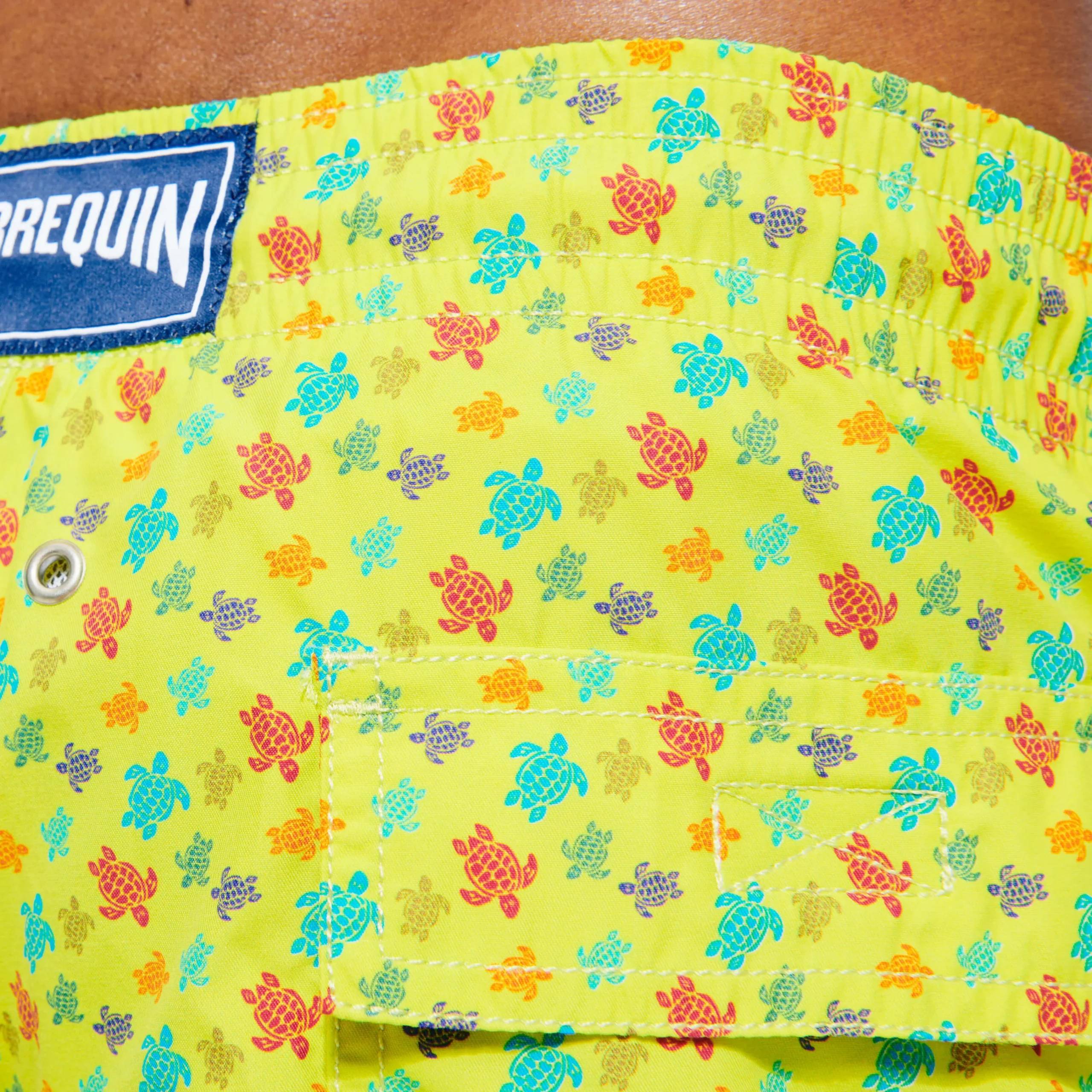 Vilebrequin Men Long Swim Trunks Micro Tortues Rainbow*Men The Long