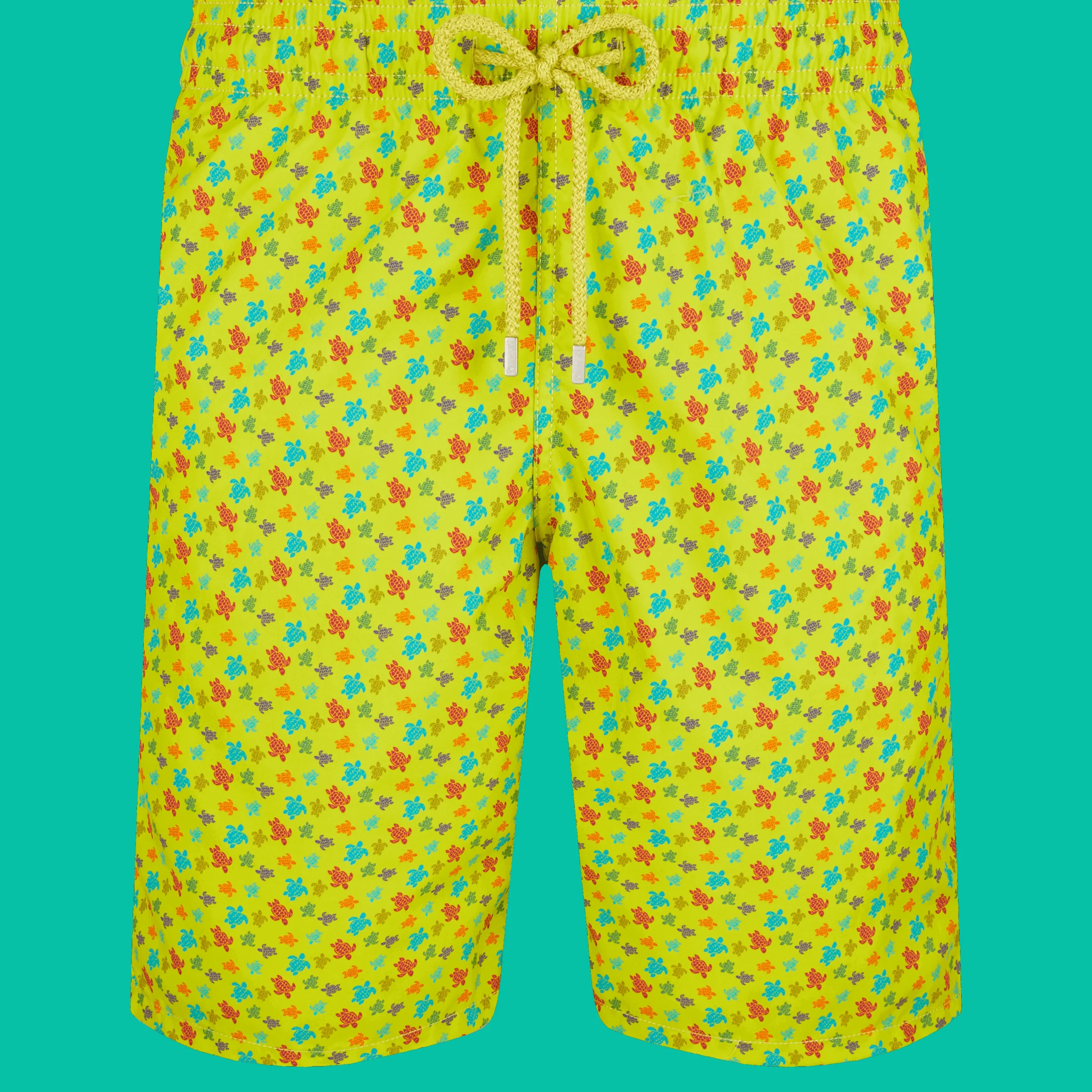 Vilebrequin Men Long Swim Trunks Micro Tortues Rainbow*Men The Long