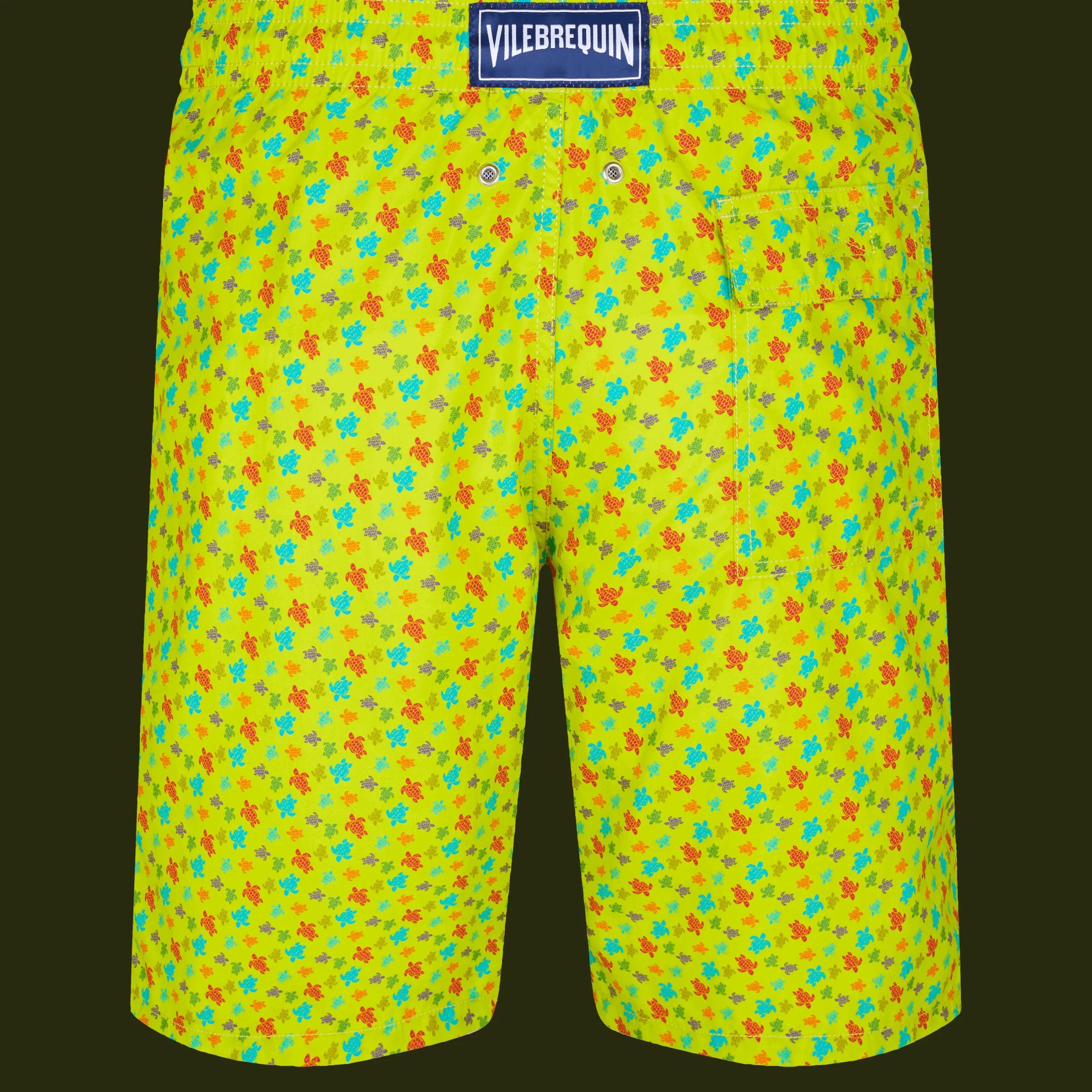 Vilebrequin Men Long Swim Trunks Micro Tortues Rainbow*Men The Long