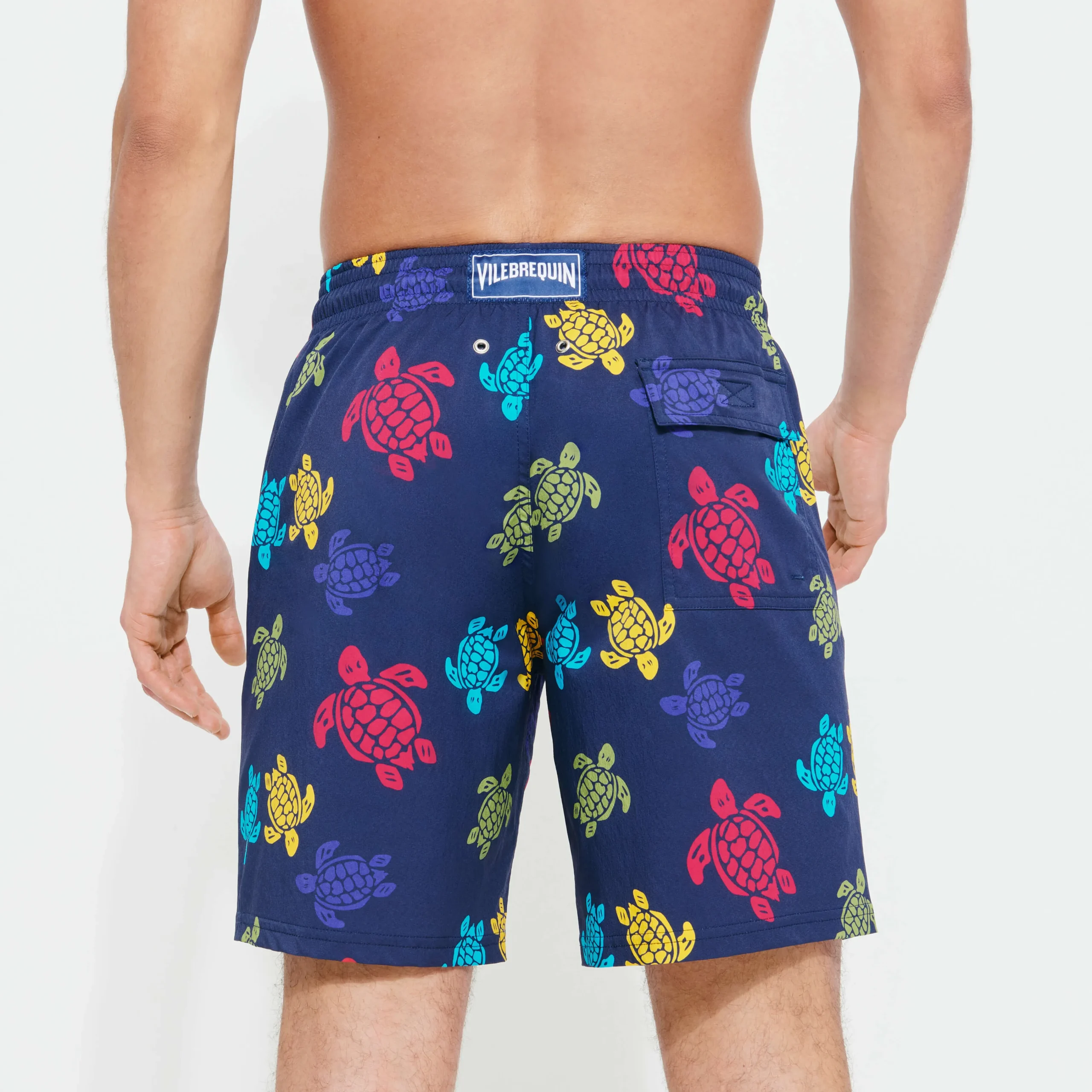 Vilebrequin Men Long Swim Trunks Ronde Des Tortues*Men The Long