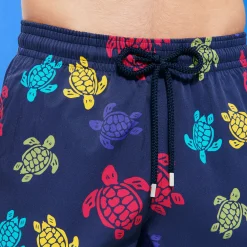 Vilebrequin Men Long Swim Trunks Ronde Des Tortues*Men The Long