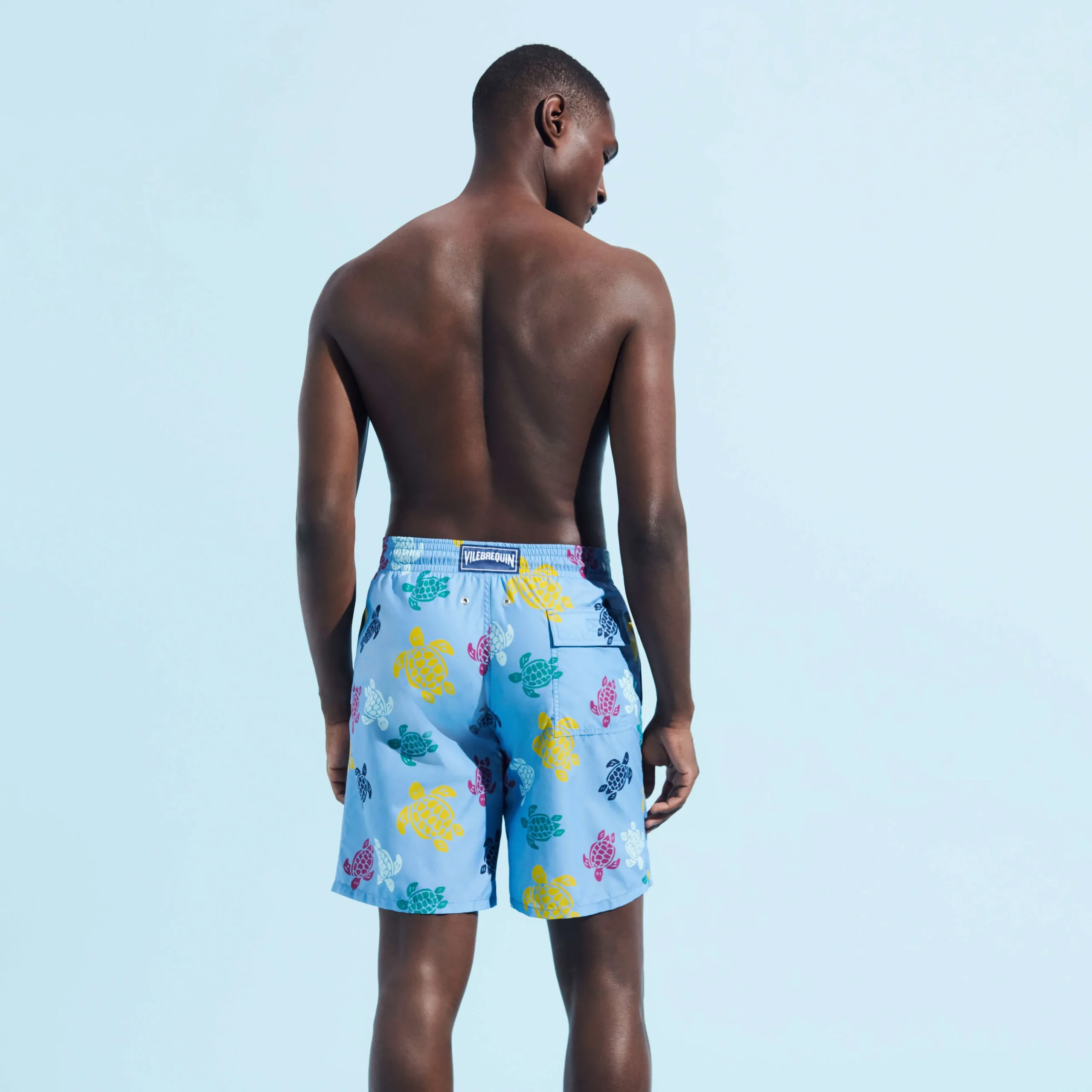 Vilebrequin Men Long Swim Trunks Ronde Des Tortues Multicolores*Men The Long