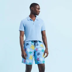 Vilebrequin Men Long Swim Trunks Ronde Des Tortues Multicolores*Men The Long