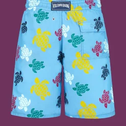 Vilebrequin Men Long Swim Trunks Ronde Des Tortues Multicolores*Men The Long