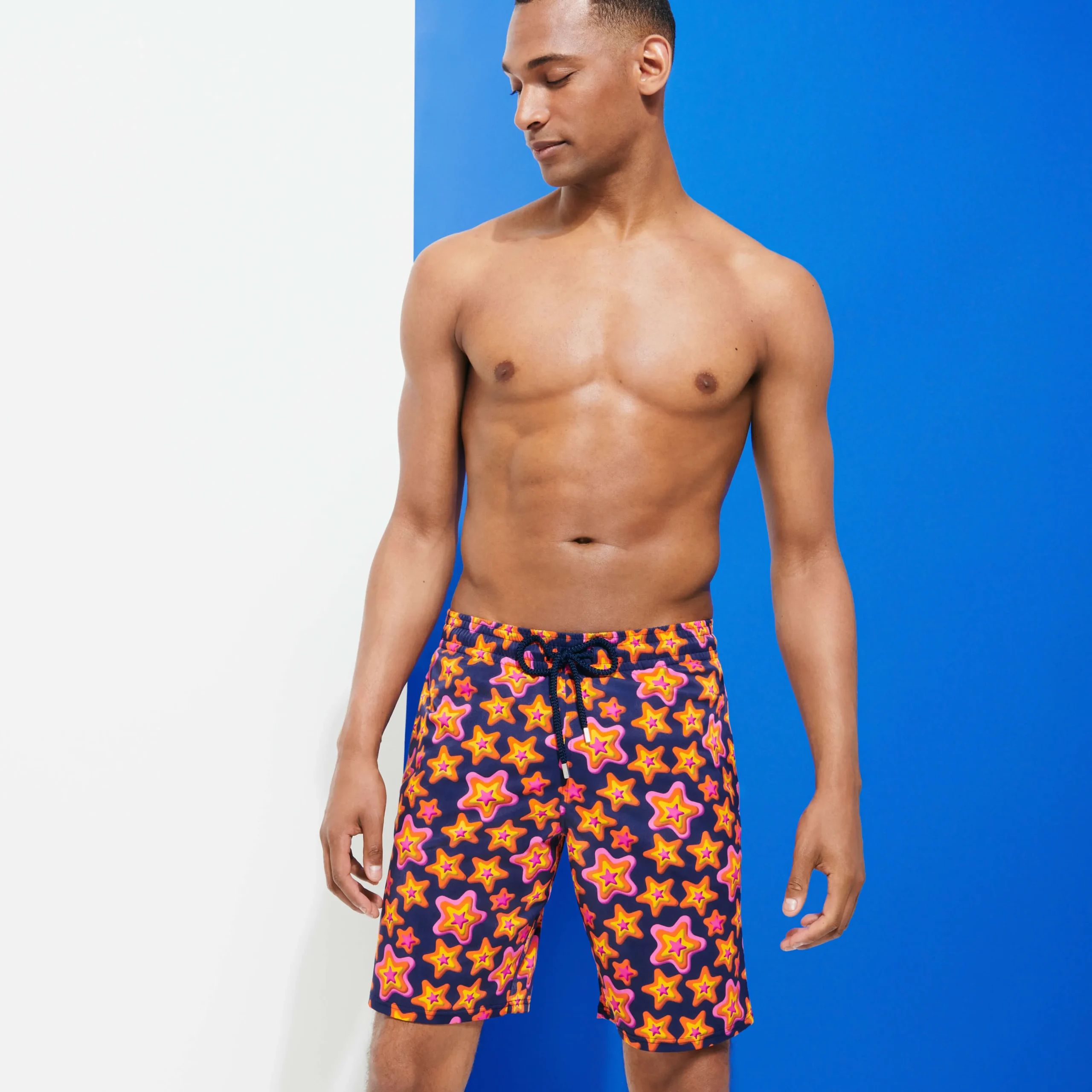 Vilebrequin Men Long Swim Trunks Stars Gift*Men The Long