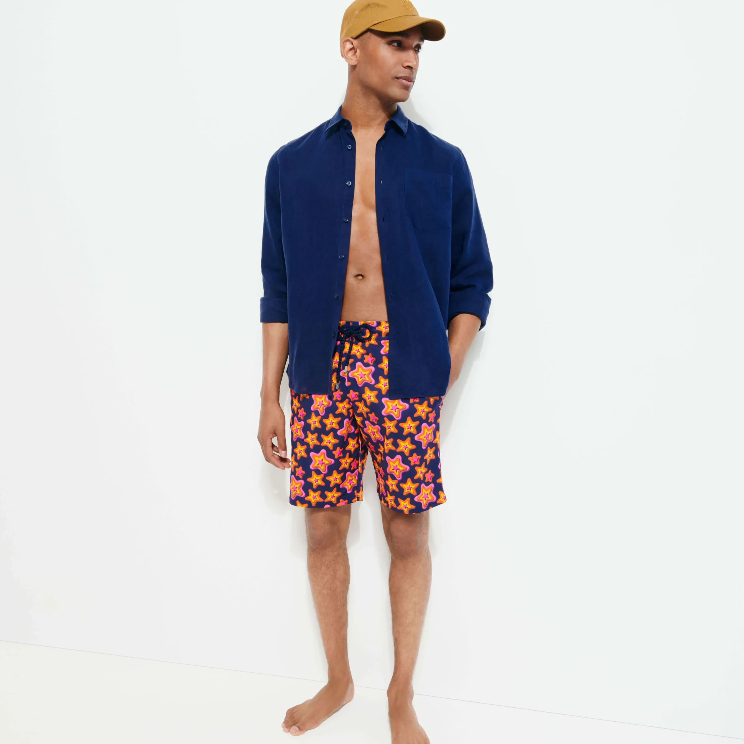 Vilebrequin Men Long Swim Trunks Stars Gift*Men The Long