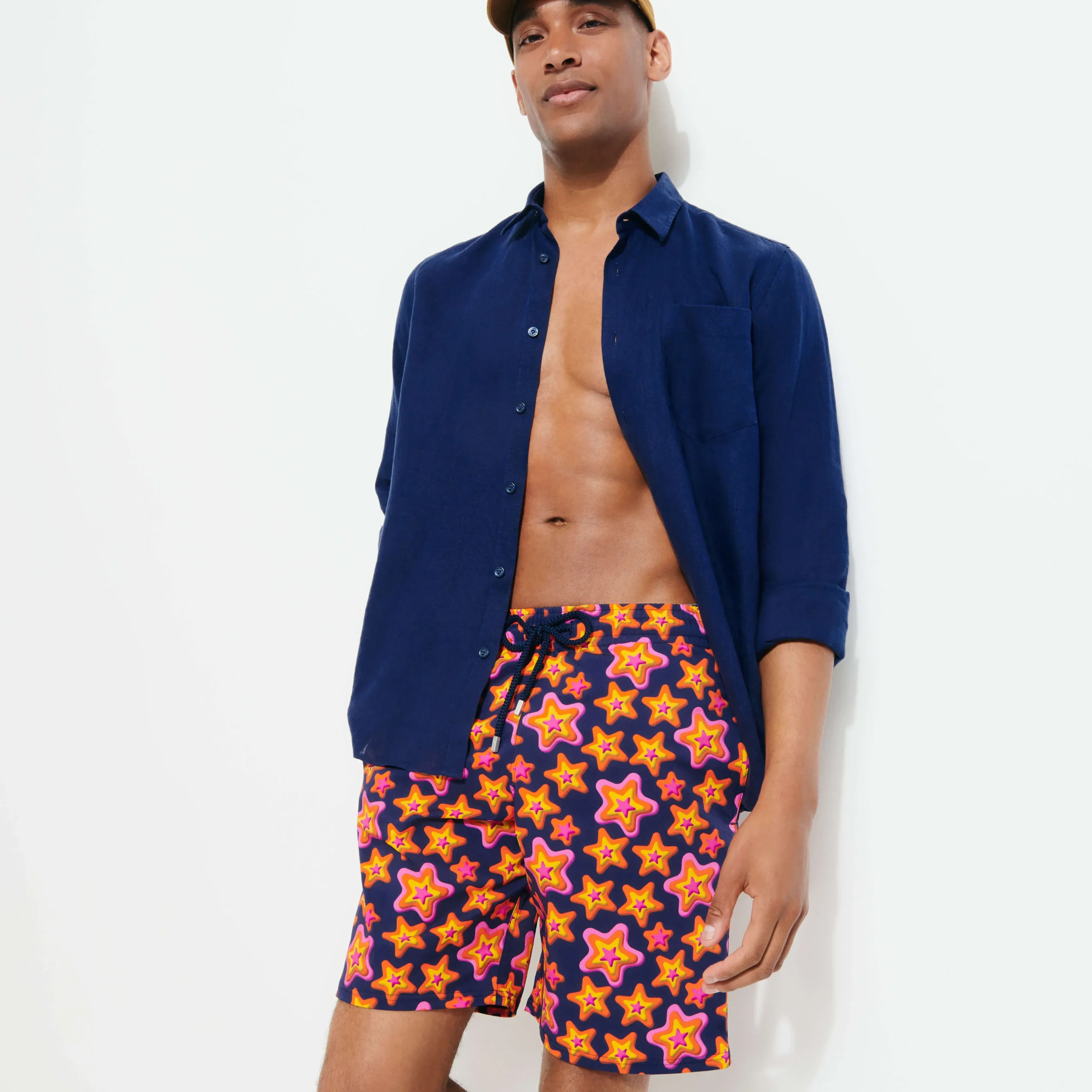 Vilebrequin Men Long Swim Trunks Stars Gift*Men The Long