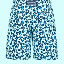 Vilebrequin Men Long Swim Trunks Turtles Leopard*Men The Long