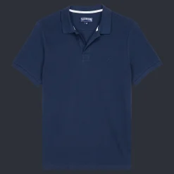 Vilebrequin Men Organic Cotton Pique Polo Shirt Solid*Men Polos