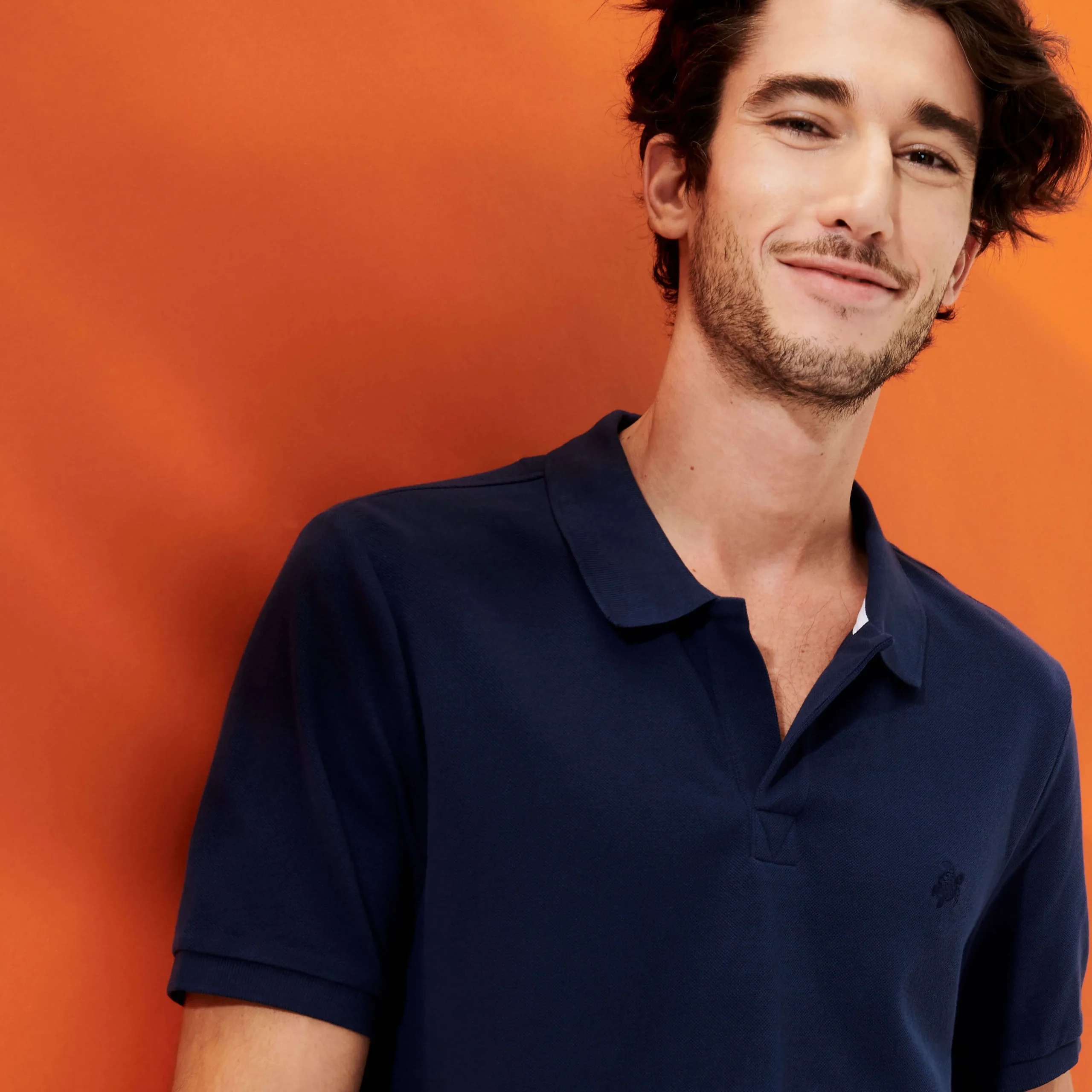 Vilebrequin Men Organic Cotton Pique Polo Shirt Solid*Men Polos